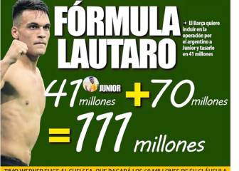 70 millones y Junior por Lautaro