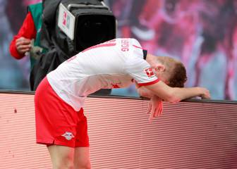 Werner y Upamecano, el ying y el yang en el empate del Leipzig