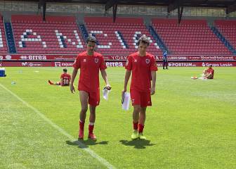 Primer entrenamiento del Numancia en el Municipal