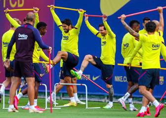 Messi y Semedo, con el grupo