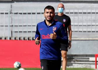 Correa se entrena con el grupo y Felipe, aparte por precaución