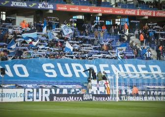 La afición se dirige a la plantilla: 