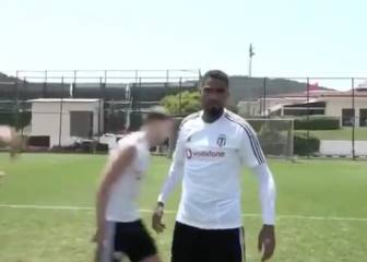 Boateng hace uno de los mejores tantos vistos en un entrenamiento