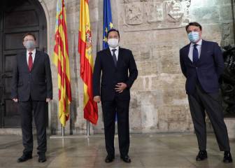 Cónclave del futbol valenciano en la Generalitat