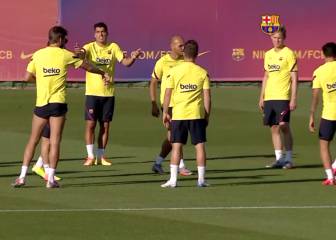 El Luis Suárez de siempre está de vuelta: de las protestas a Piqué al vacile con Busquets