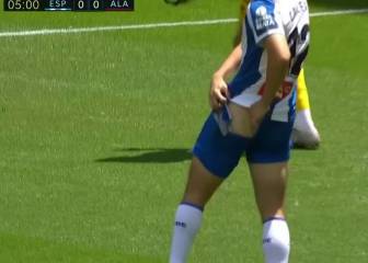 Así acabaron los pantalones de Calleri tras chocar con Pacheco