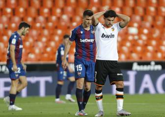 El Levante rasca un punto de Mestalla en el 97'