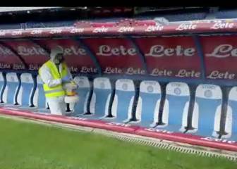 San Paolo ya está preparado: así se desinfectó el estadio del Nápoles