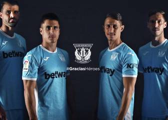El Leganés estrena su camiseta tributo a los héroes contra el COVID-19