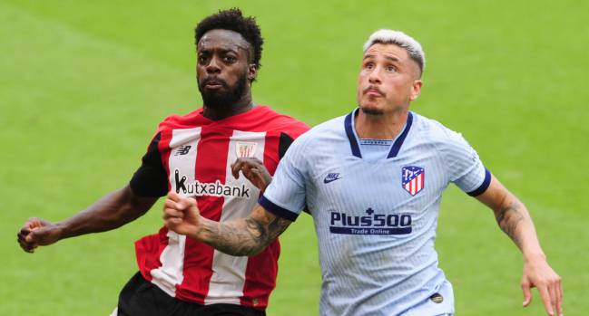 Giménez con Williams, en el Athletic-Atlético.