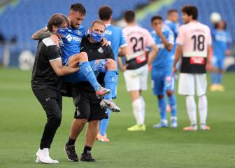 Cabaco se fue lesionado en el partido ante el Espanyol