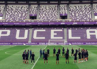 El tren de la permanencia pasa por el estadio José Zorrilla