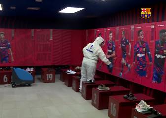 El Camp Nou vuelve a escena: así han desinfectado el estadio
