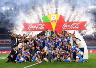 El Nápoles, campeón de la Copa de Italia en los penaltis