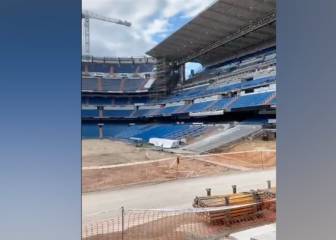 A pie de 'césped': sale a la luz un nuevo miniclip de cómo está el Bernabéu por dentro