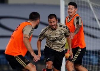 Hazard, Ramos y Carvajal,
listos para recibir el Valencia