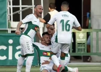 El gol de Escriche mete al Elche quinto y deja tocado al Girona