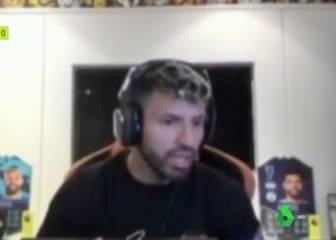 El enojo en directo de Agüero con el gol anulado al Valencia: 