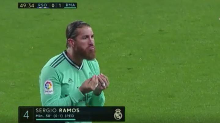 Ramos, siempre innovando: así celebró su histórico gol