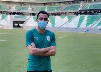 Xavi y sus jugadores pisaron los nuevos estadios mundialistas