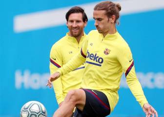 Primera sesión del Barça post-confinamiento sin el liderato