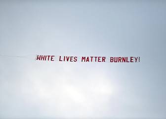 Suspenden los vuelos con pancarta tras el 'White Lives Matter' del City-Burnley