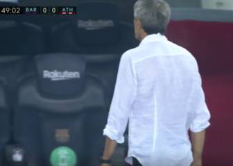 Este Barça no es el Barça y los nervios afloran: la reacción a un fallo de Setién y Sarabia
