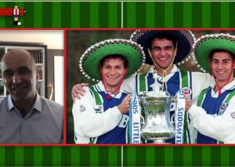 Así fue la reunión sorpresa de Roberto Martínez con 'Los Three Amigos' en La Futbolería de As