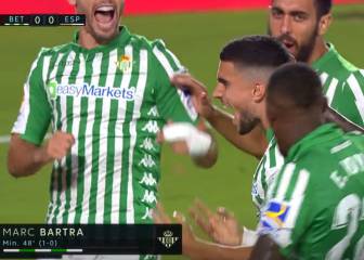 La cabeza de Bartra alivia al Betis de Alexis ante el Espanyol