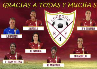 El Logroño anuncia nueve bajas: Santana, Dorine, Johansen...
