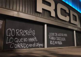 Pintadas en Cornellà y la Dani Jarque en la víspera del Madrid