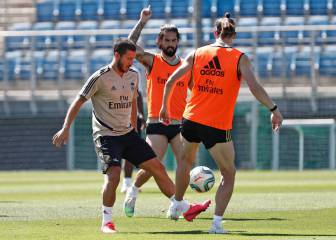 El Madrid realiza su última sesión antes de visitar al Espanyol