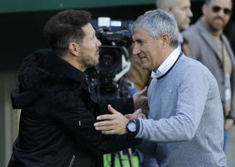 Setién, amenazado por Simeone y el fútbol que menos le gusta