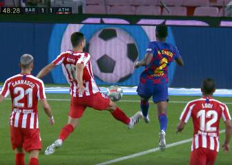 Una zancadilla de Felipe a Semedo le da a Messi su gol 700