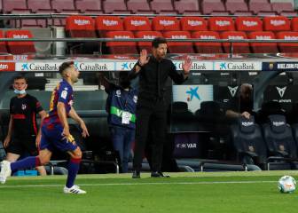 El Cholo al fin fue al intercambio de golpes con el Barça