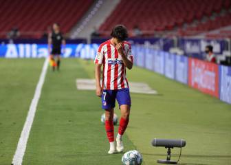 João Félix se marchó cabizbajo del césped del Metropolitano