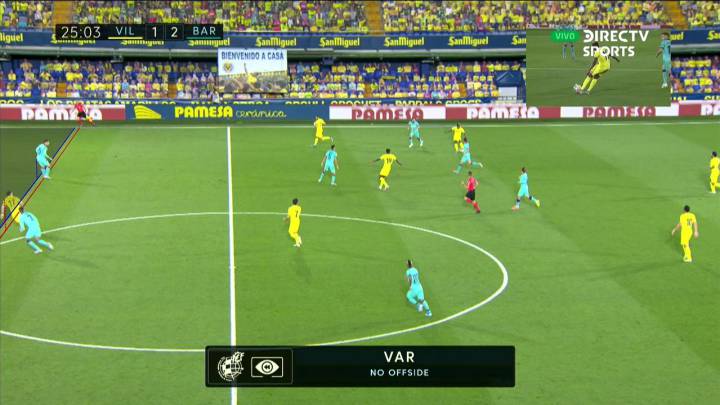 La imagen que demuestra que el gol del Villarreal fue legal