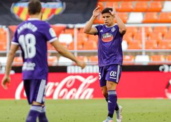 El 1x1 del Pucela contra el Valencia: Kike Pérez propone, Víctor García casi dispone