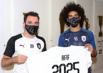 Akram Afif firma por el Al Sadd de Xavi