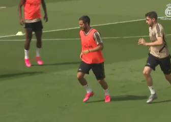 Hazard vuelve a tocar balón