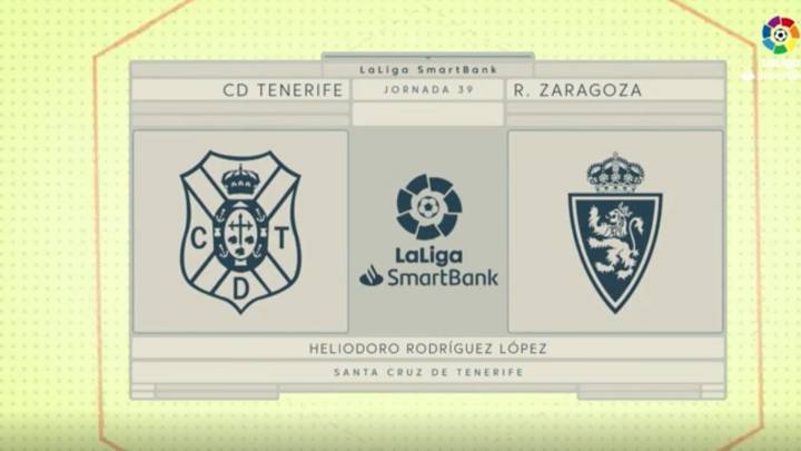Resumen y goles del Tenerife vs. Zaragoza de LaLiga SmartBank