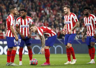 El Atlético busca tirador: ningún gol de falta directa este curso
