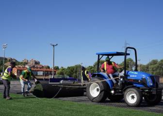 El Real Valladolid amplía su superficie de césped natural