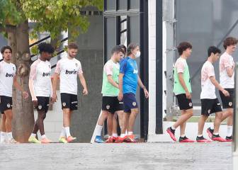 Entrenamiento 'de cantera' en el Valencia