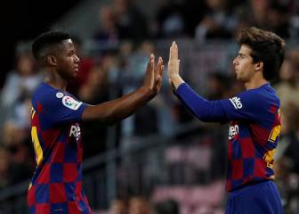 Ansu y Riqui jugarán el playoff con el Barça B