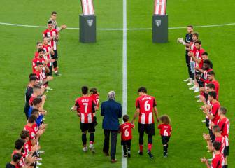 Pasillo en la despedida de San Mamés a Beñat y San José