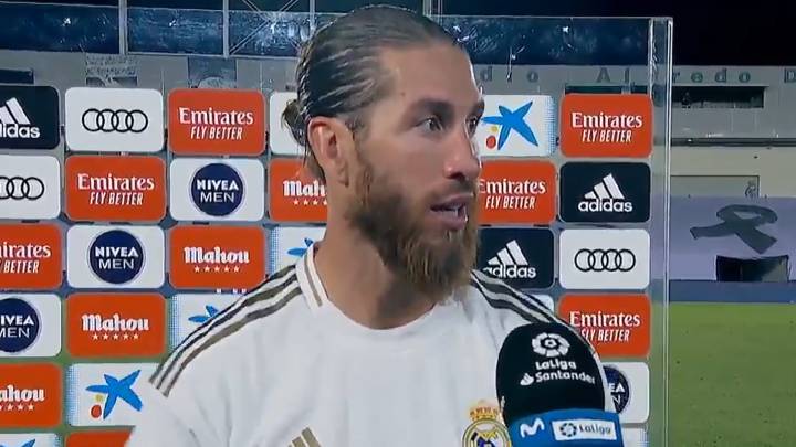 Ramos: "Me gustaría terminar mi carrera en el Madrid"