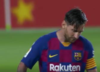 Estaba harto: el gesto de enojo de Messi tras su golazo