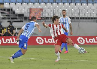 El Almería empata contra el Málaga y queda cuarto en la tabla