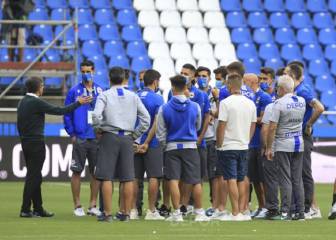 Cumbre del Deportivo con el presidente en Abegondo